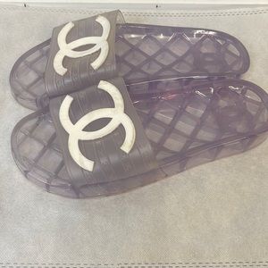 Chanel Clear Slides